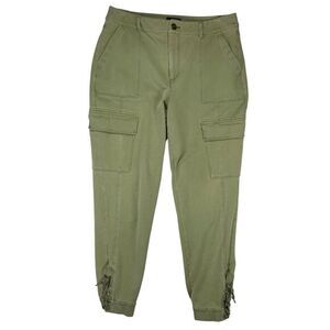 White House Black Market Cargo Joggers Womens 6 Green Outdoor Hiking Breathable